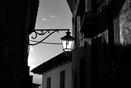 Street alley street lamp photo