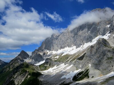 Austria snow peak dachstein photo