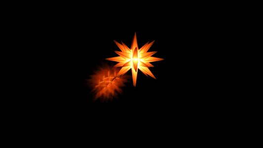 Christmas bright star abstract photo