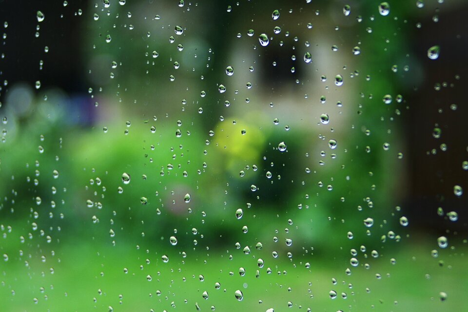Drop window drop water