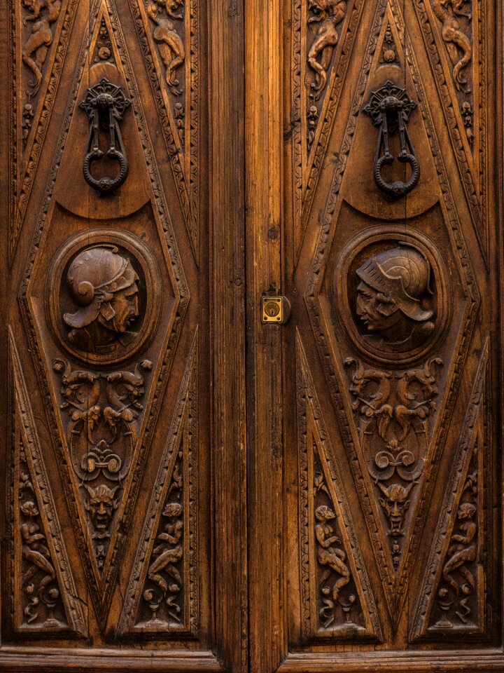 Architecture old door input