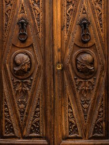 Architecture old door input
