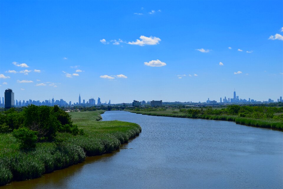 Waterway nature sky