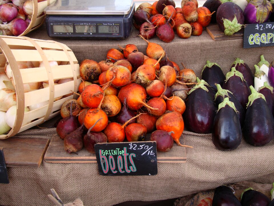 Vegetables farmers market brown farmer