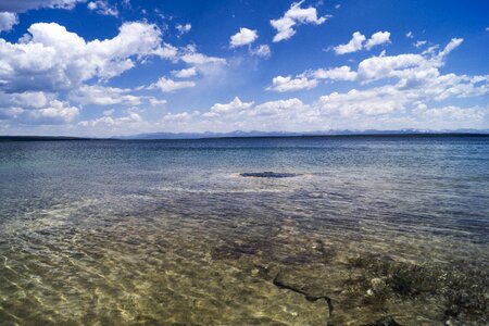 Water spring blue