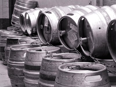 Blackandwhite barrels photo