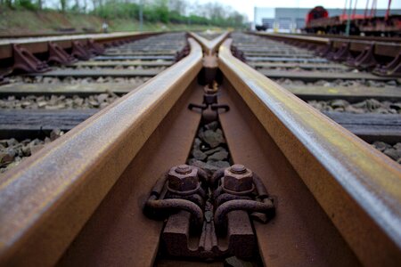 Railroad iron rusty