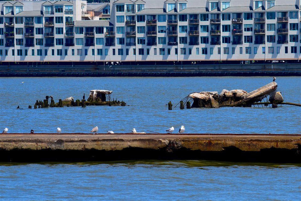 Water pier buildings