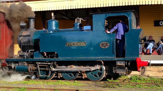 Steam train railway engine photo