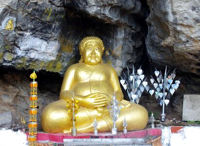Buddhism cave sacred photo