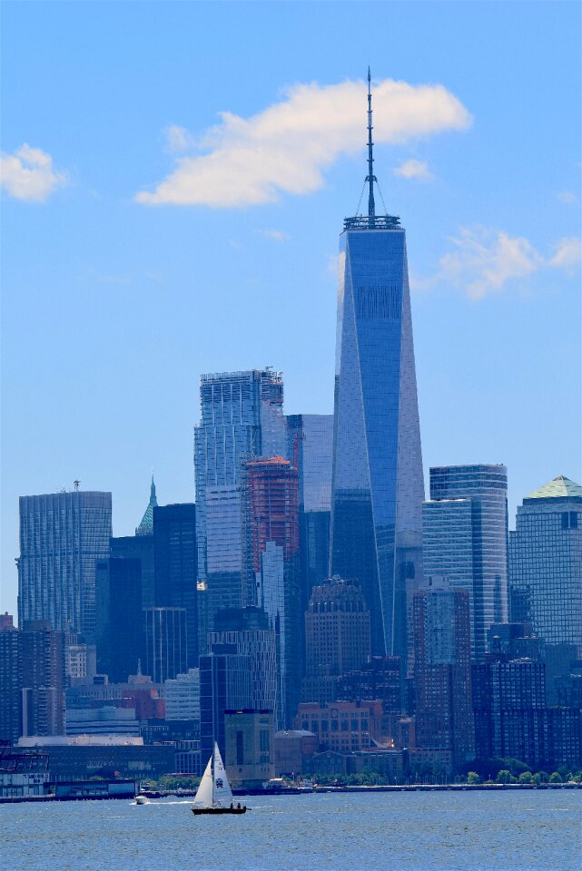 World trade center sailboat water