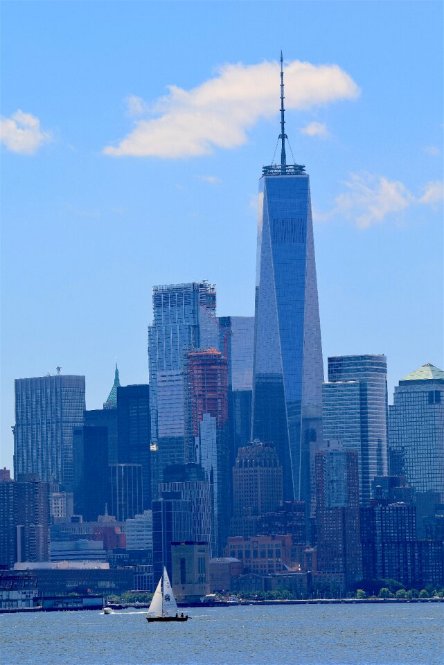 World trade center sailboat water photo