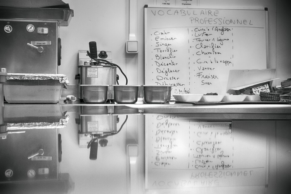 Kitchen table preparation