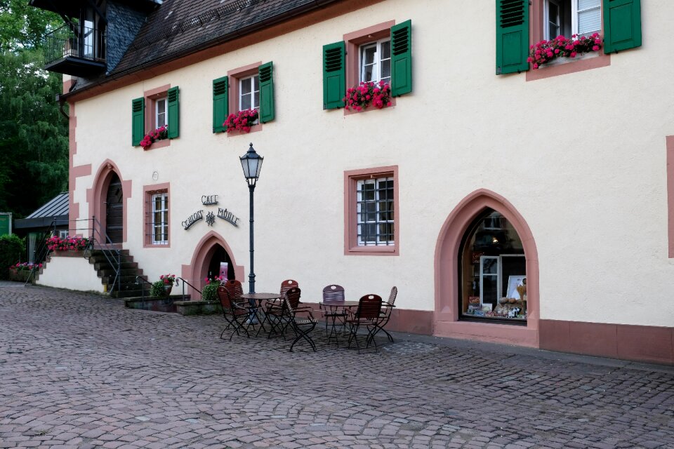 Historic center architecture cafe
