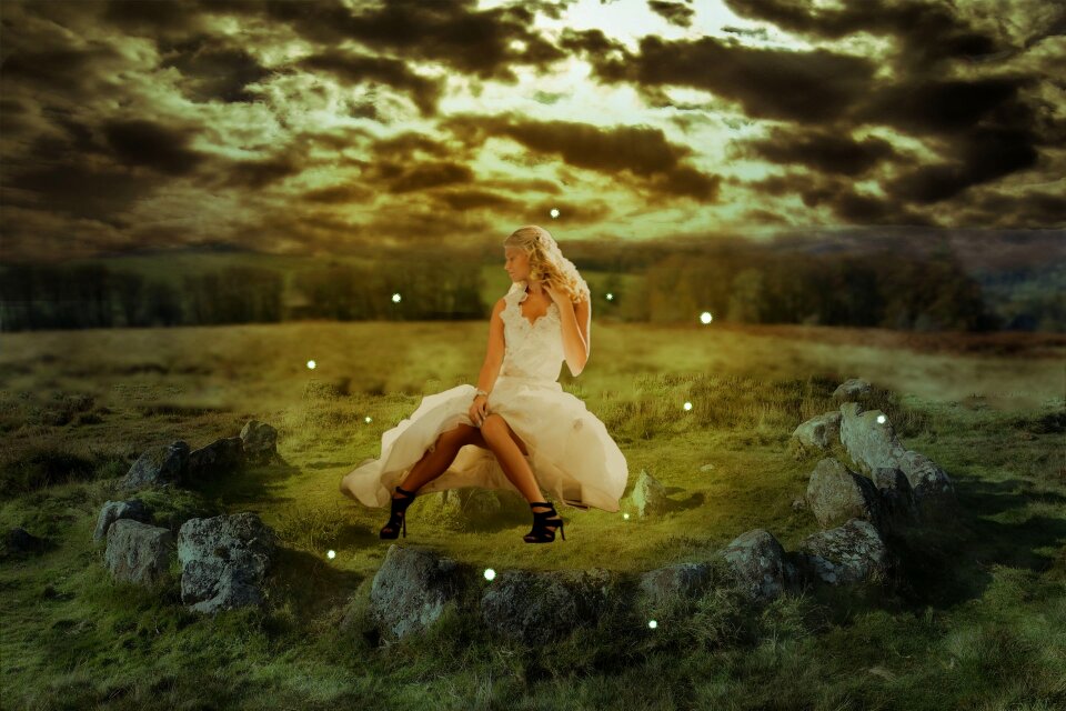 Stone circle clouds