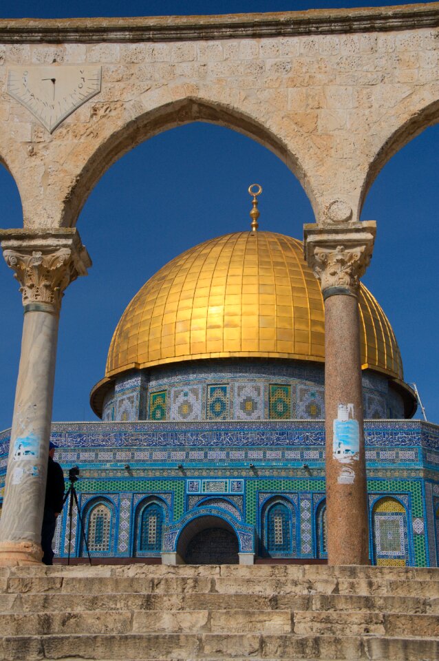 Temple mount dome golden dome