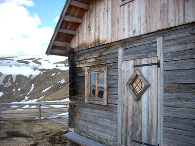 Nature old ski lodge photo