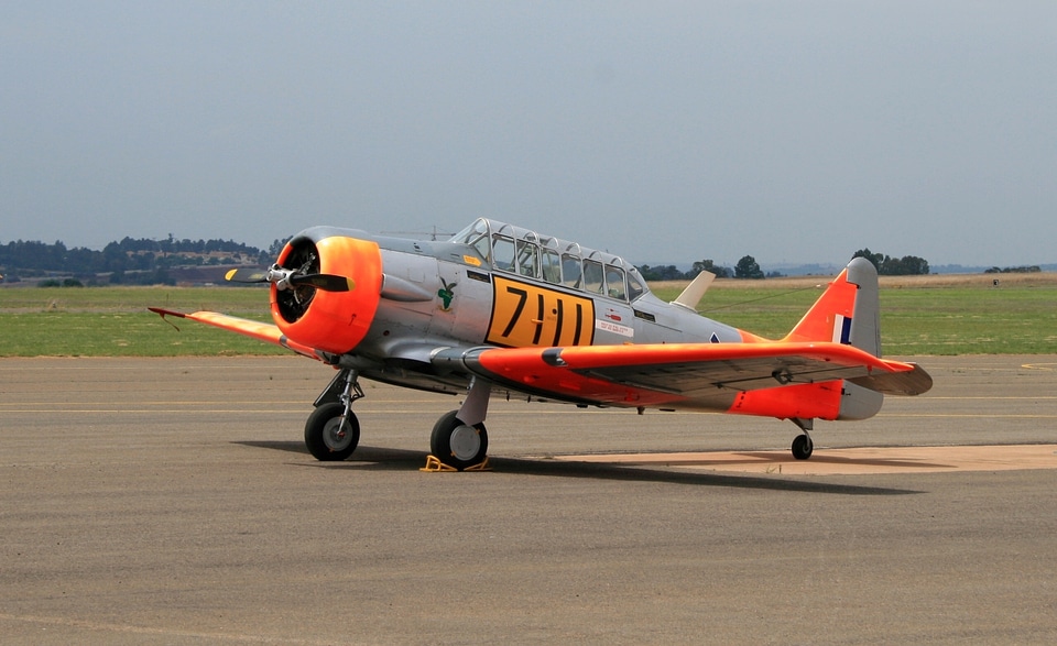 Air force at-6 military trainer