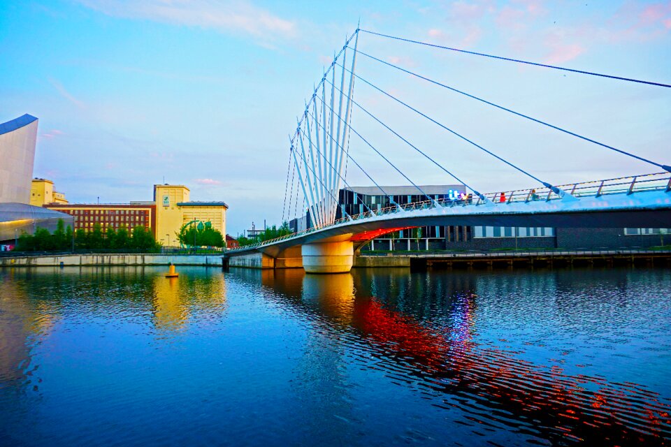 River evening illuminated