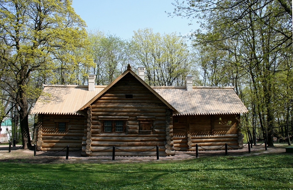 Brown historic tzar's dwelling