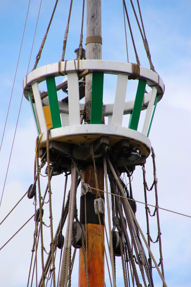 Ship rigging boat