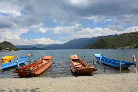 In yunnan province lugu lake the water village photo