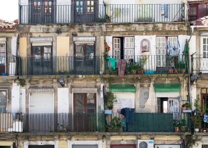 Urban city old buildings