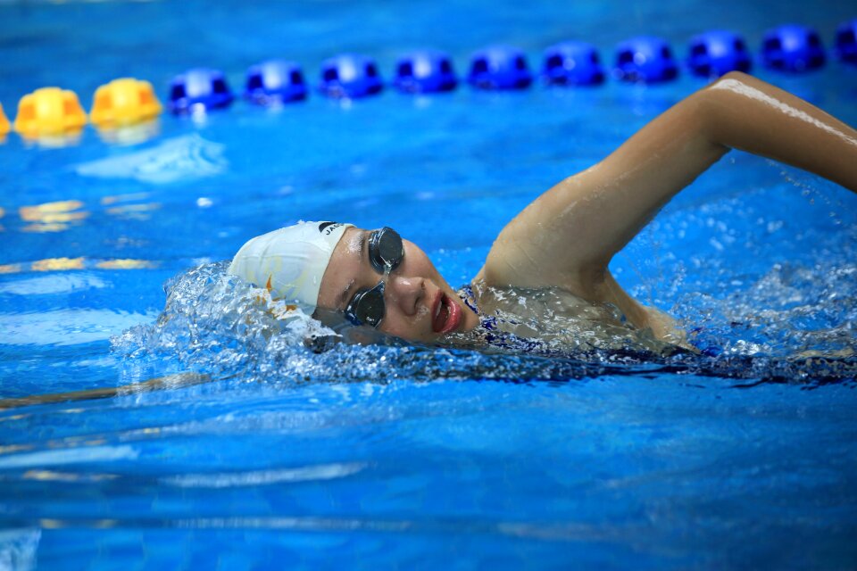 Sports swim character
