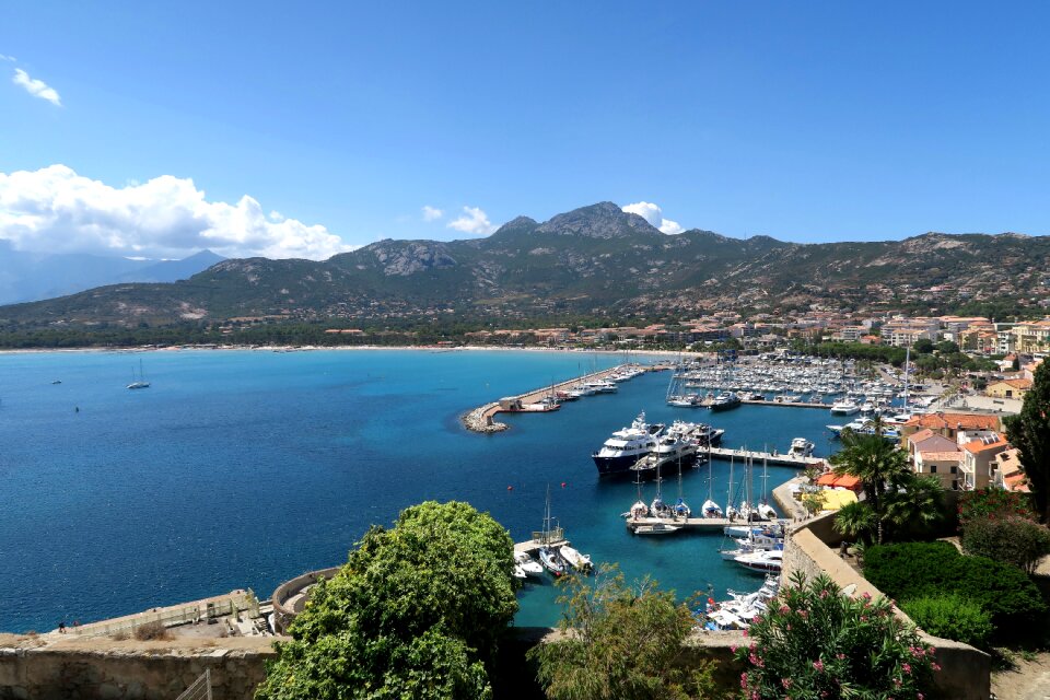 Corsican france view on the port