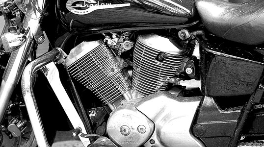 Automotive a motorcycle motor photo
