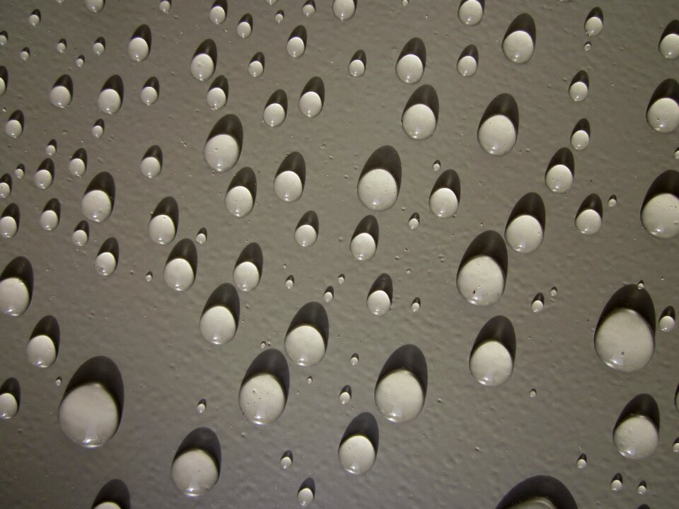 Drop of water close up drops of rain