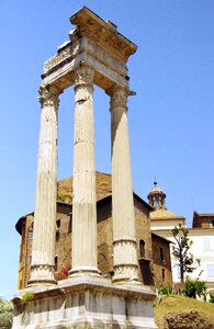 Columns marble antique photo