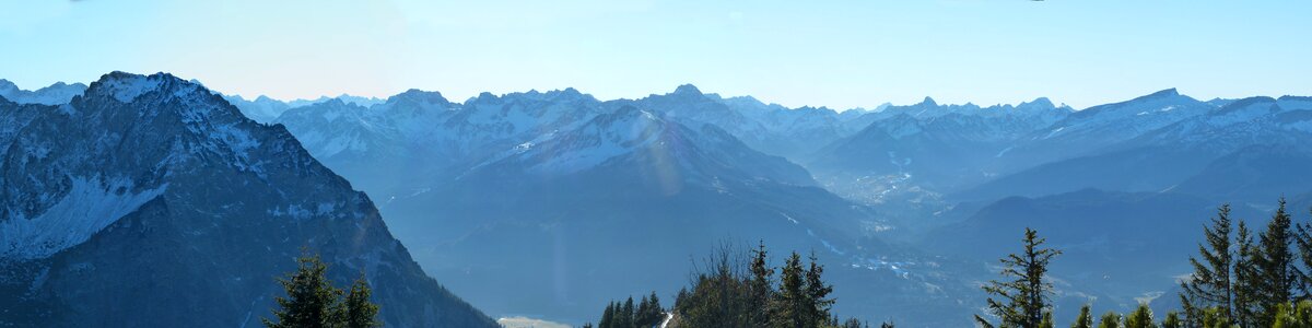 Mountains allgäu snow photo