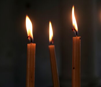 Candle flame spirituality photo