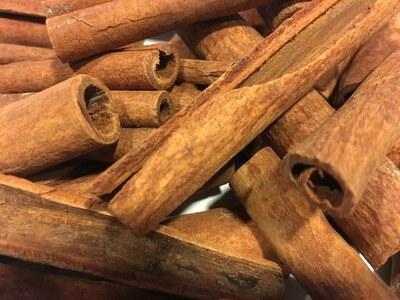 Cinnamon cinnamon sticks herbs photo