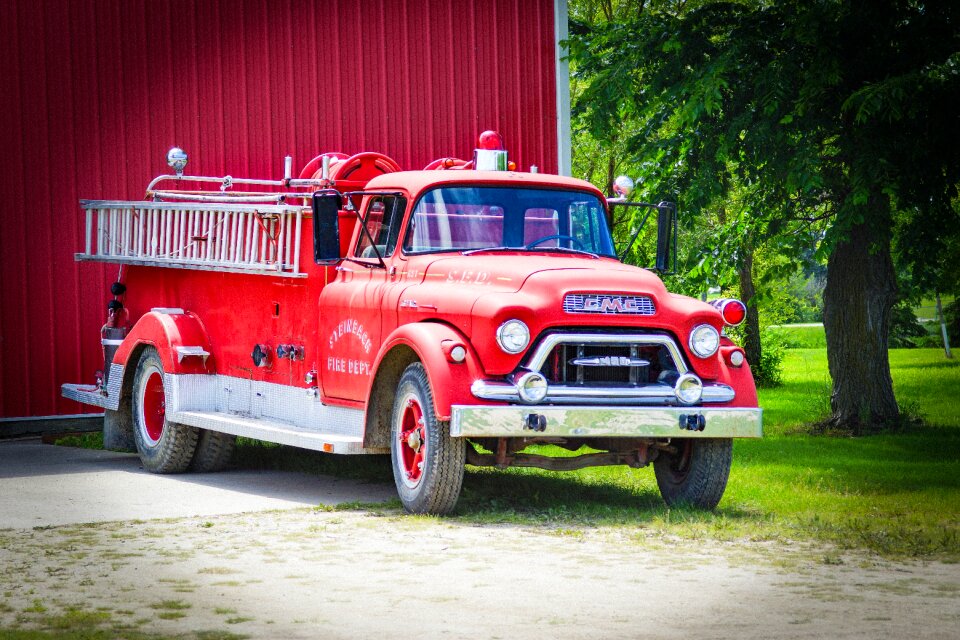 Fire truck museum red