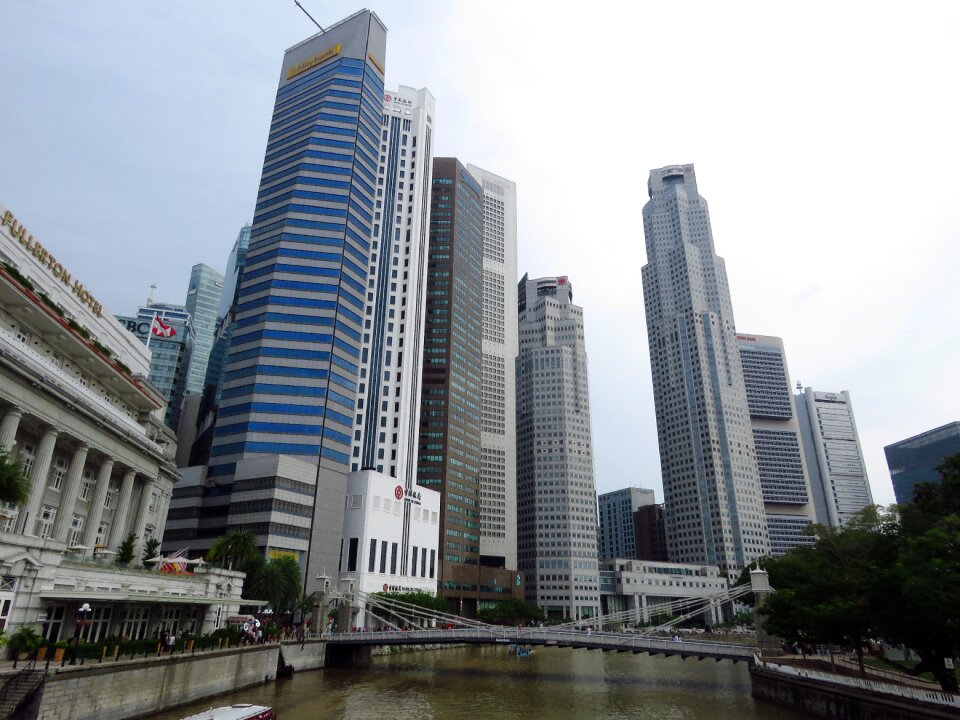 Raffles place city architecture photo