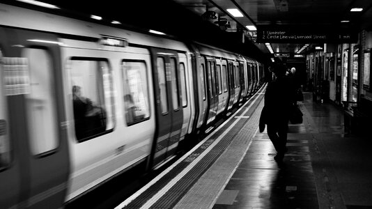 Metro arrival the passenger