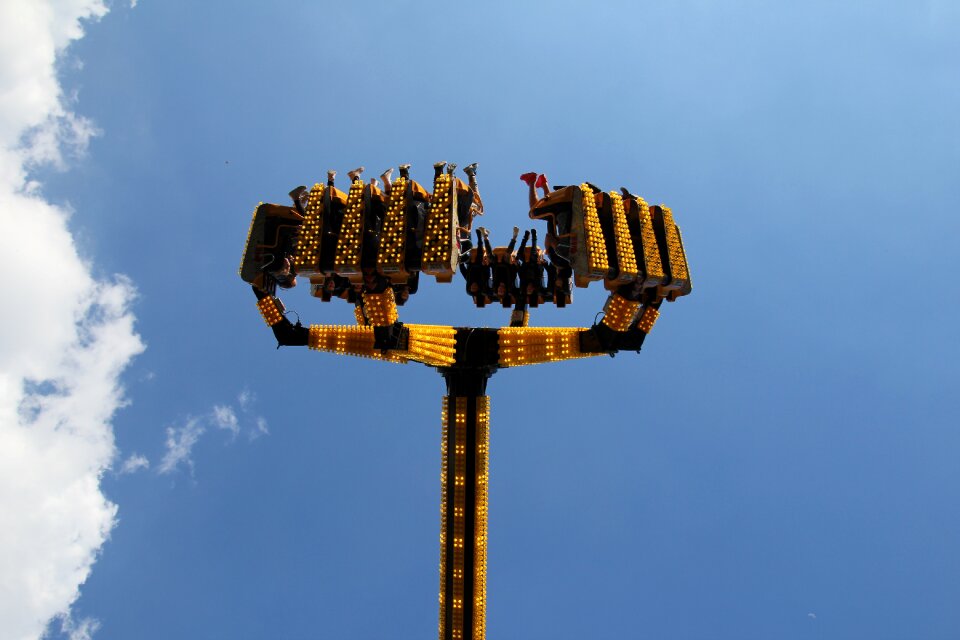 Upside down sky blue photo