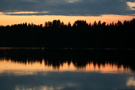 Calm nature evening