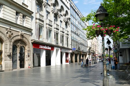 Historically road shopping street photo