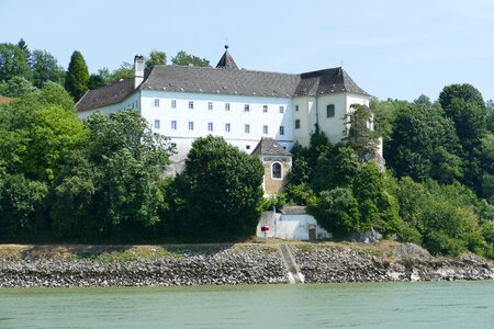 Danube valley castle river landscape photo