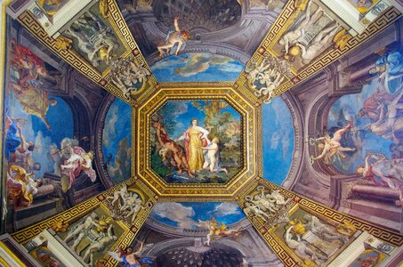 Ceiling dome fresco photo