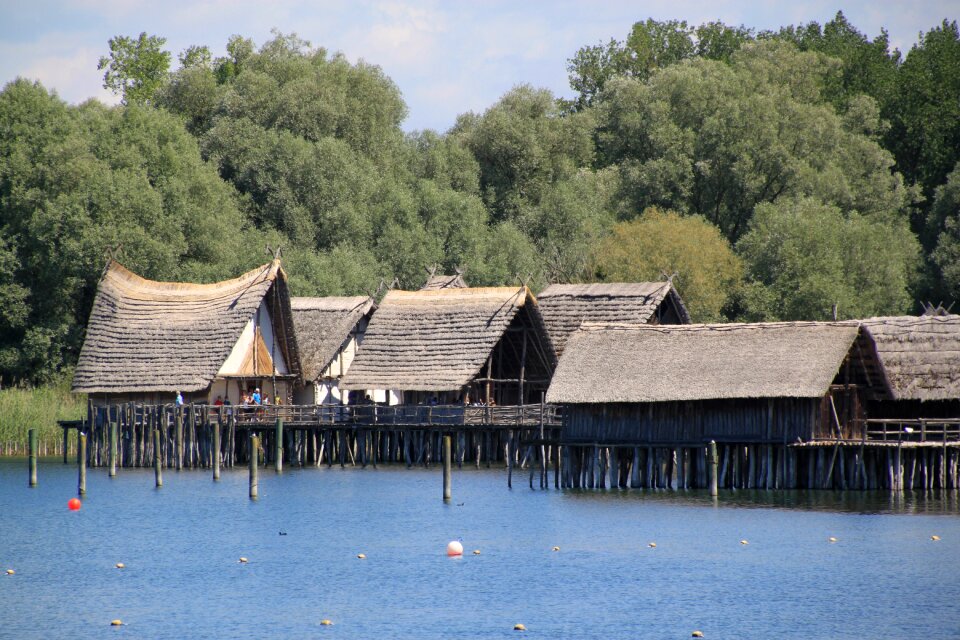 Lake constance pile dwelling museum wooden dwellings