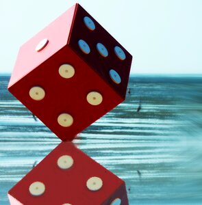 Luck lucky dice red photo