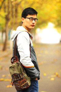 Autumn street photography campus