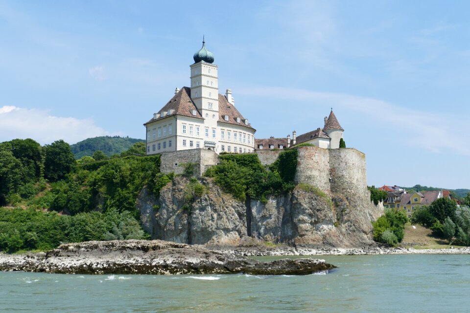 Danube valley castle river landscape photo