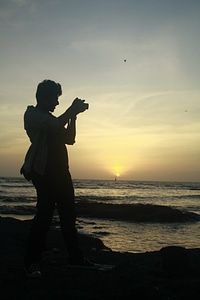 Photography sunset sea