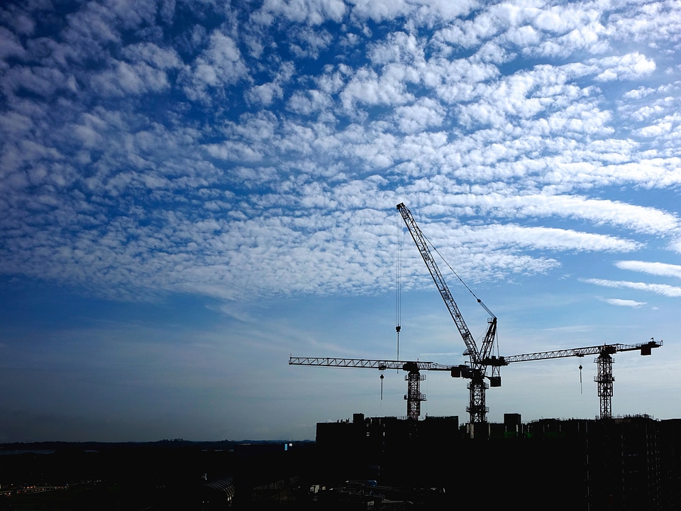 Architecture building heavy equipment