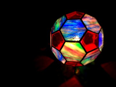 Stained glass night light photo